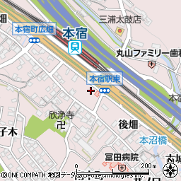 愛知県岡崎市本宿町一里山51周辺の地図