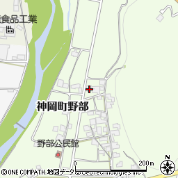 兵庫県たつの市神岡町野部71-1周辺の地図