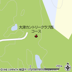 大津カントリークラブ西コース周辺の地図