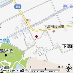 兵庫県三田市下深田278周辺の地図