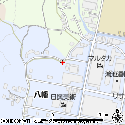 静岡県藤枝市八幡598-2周辺の地図