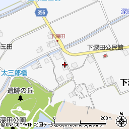兵庫県三田市下深田271周辺の地図