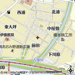 愛知県岡崎市定国町前田14周辺の地図
