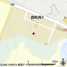 大阪府箕面市森町西周辺の地図
