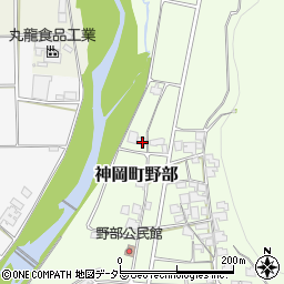 兵庫県たつの市神岡町野部101周辺の地図