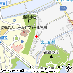 兵庫県三田市下深田1022周辺の地図