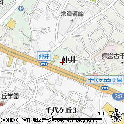 愛知県常滑市仲井周辺の地図