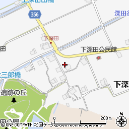 兵庫県三田市下深田276周辺の地図