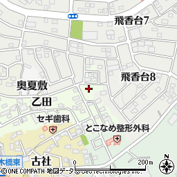 愛知県常滑市乙田周辺の地図