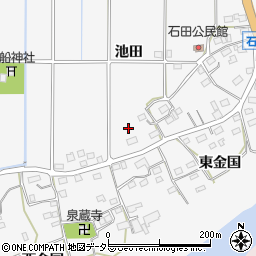 愛知県新城市石田池田203周辺の地図