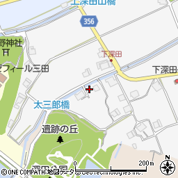 兵庫県三田市下深田260周辺の地図