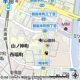 愛知県半田市銀座本町5丁目10周辺の地図