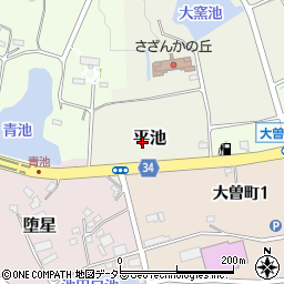 〒479-0009 愛知県常滑市平池の地図