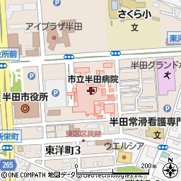 あゆち半田病院食堂店周辺の地図