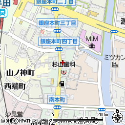 愛知県半田市銀座本町5丁目20周辺の地図