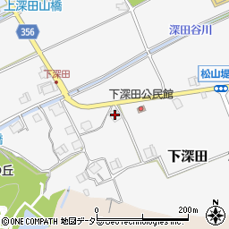 兵庫県三田市下深田194周辺の地図