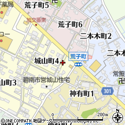 ファミリーマート碧南城山町店周辺の地図