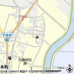 兵庫県加西市下宮木町334周辺の地図