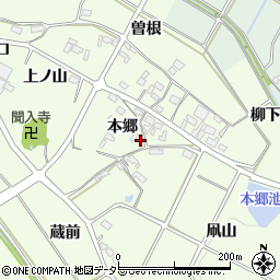 愛知県額田郡幸田町久保田本郷38周辺の地図