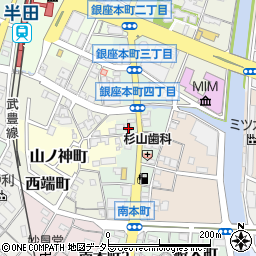 愛知県半田市銀座本町5丁目6周辺の地図