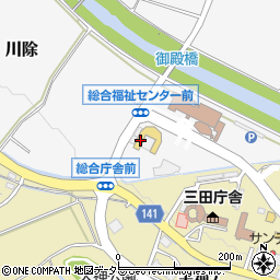兵庫県三田市川除677周辺の地図