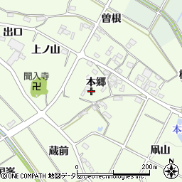 愛知県額田郡幸田町久保田本郷11周辺の地図