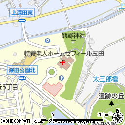ゼフィール三田デイサービスセンター周辺の地図