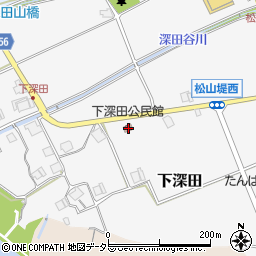 兵庫県三田市下深田283周辺の地図