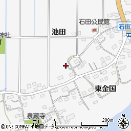 愛知県新城市石田池田197周辺の地図