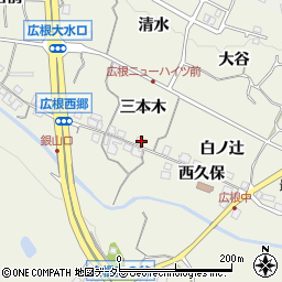 兵庫県川辺郡猪名川町広根三本木11周辺の地図