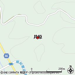 岡山県吉備中央町（加賀郡）井原周辺の地図