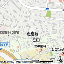 愛知県常滑市奥夏敷周辺の地図