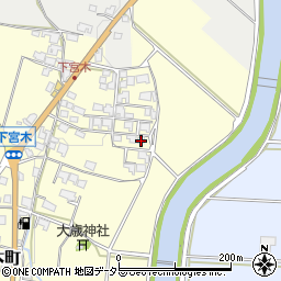 兵庫県加西市下宮木町332周辺の地図