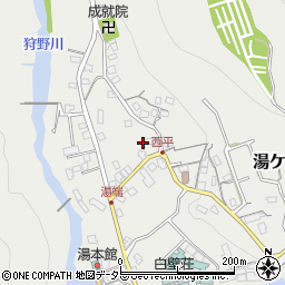 静岡県伊豆市湯ケ島1673-1周辺の地図