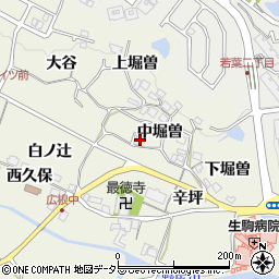 兵庫県川辺郡猪名川町広根中堀曽36周辺の地図