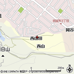 京都府宇治市志津川西山田周辺の地図