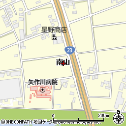 愛知県安城市藤井町南山周辺の地図