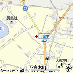 兵庫県加西市下宮木町410周辺の地図