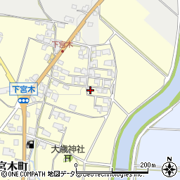 兵庫県加西市下宮木町337周辺の地図