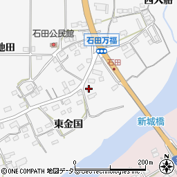 愛知県新城市石田万福8周辺の地図