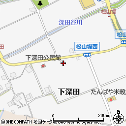 兵庫県三田市下深田299周辺の地図