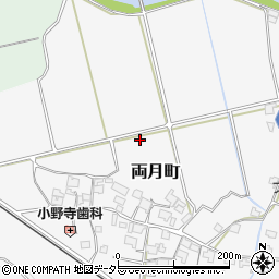 兵庫県加西市両月町周辺の地図