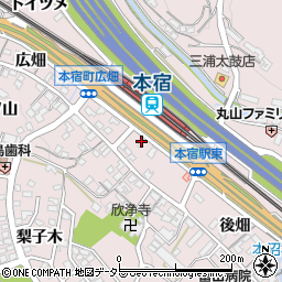 愛知県岡崎市本宿町一里山22周辺の地図