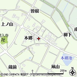 愛知県額田郡幸田町久保田本郷57周辺の地図
