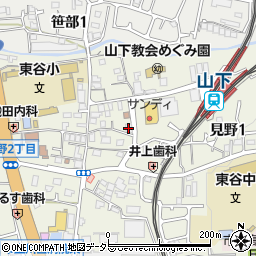 池田泉州銀行山下支店周辺の地図