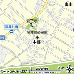 藤井町公民館周辺の地図