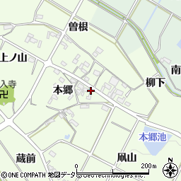 愛知県額田郡幸田町久保田本郷周辺の地図