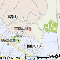 愛知県半田市高峯町周辺の地図