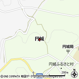 岡山県加賀郡吉備中央町円城周辺の地図