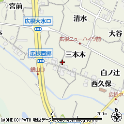 兵庫県川辺郡猪名川町広根三本木14周辺の地図